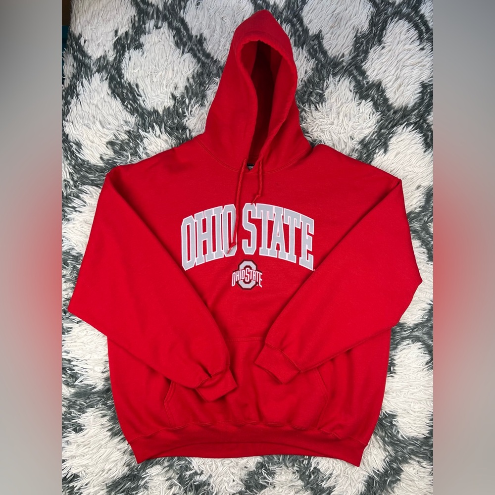 Profile Varsity Men’s Red OHIO STATE UNIVERSITY Hoodie Sweatshirt Size XXL OSU